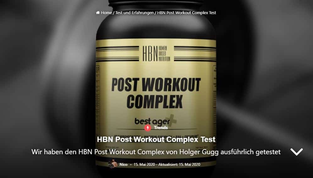 Produkt-Test zu HBN Postworkout Complex