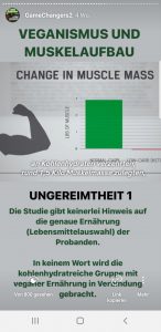 Studie ohne Bezug zu Veganismus